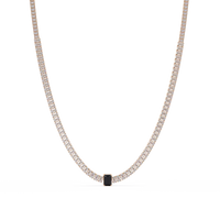 24.0 CTW Emerald-Cut Colorstone Necklace – CAD image 22
