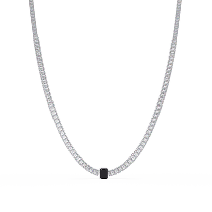 24.0 CTW Emerald-Cut Colorstone Necklace – CAD image 23
