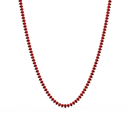 20.9 CTW Pear-Cut Colorstone Necklace – CAD image