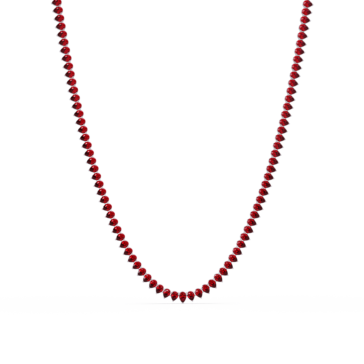 20.9 CTW Pear-Cut Colorstone Necklace – CAD image