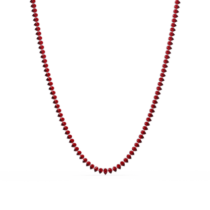 20.9 CTW Pear-Cut Colorstone Necklace – CAD image