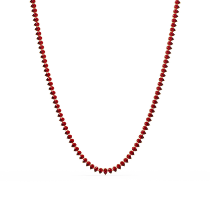 20.9 CTW Pear-Cut Colorstone Necklace – CAD image