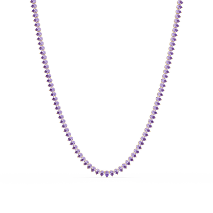 20.9 CTW Pear-Cut Colorstone Necklace – CAD image