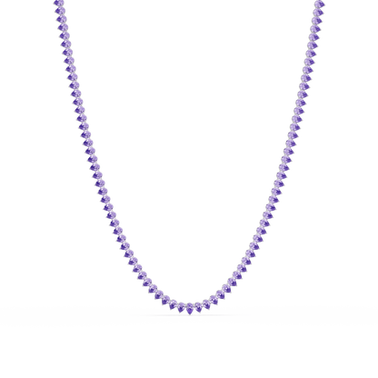 20.9 CTW Pear-Cut Colorstone Necklace – CAD image