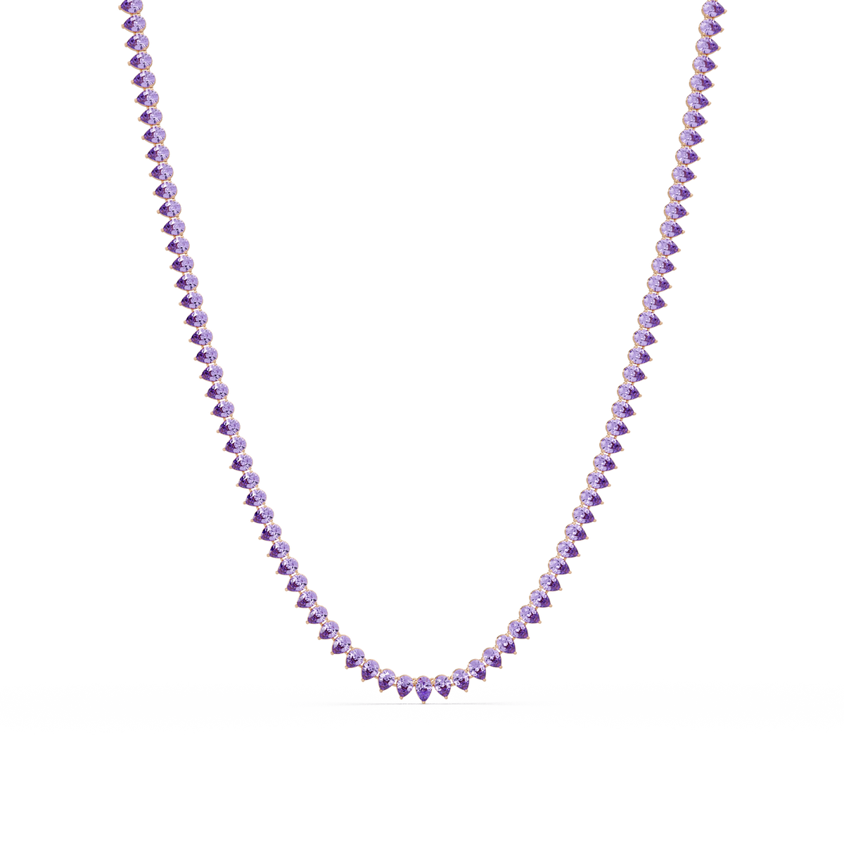 20.9 CTW Pear-Cut Colorstone Necklace – CAD image