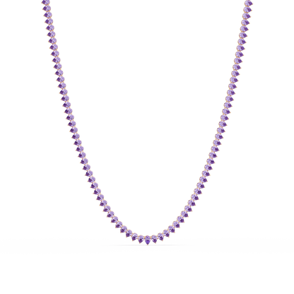 20.9 CTW Pear-Cut Colorstone Necklace – CAD image