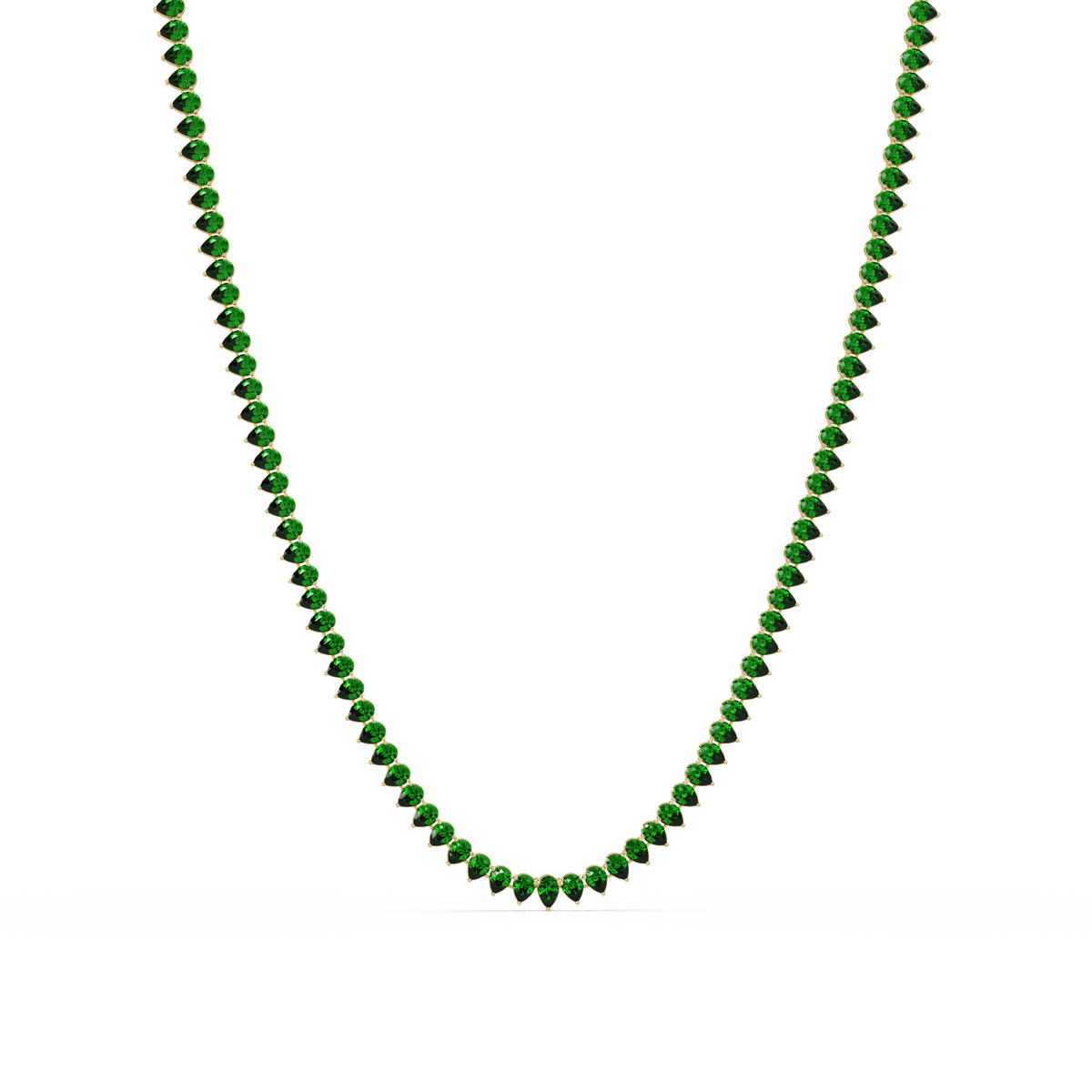 20.9 CTW Pear-Cut Colorstone Necklace – CAD image