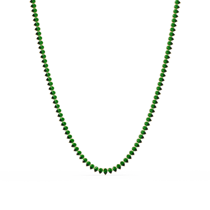 20.9 CTW Pear-Cut Colorstone Necklace – CAD image