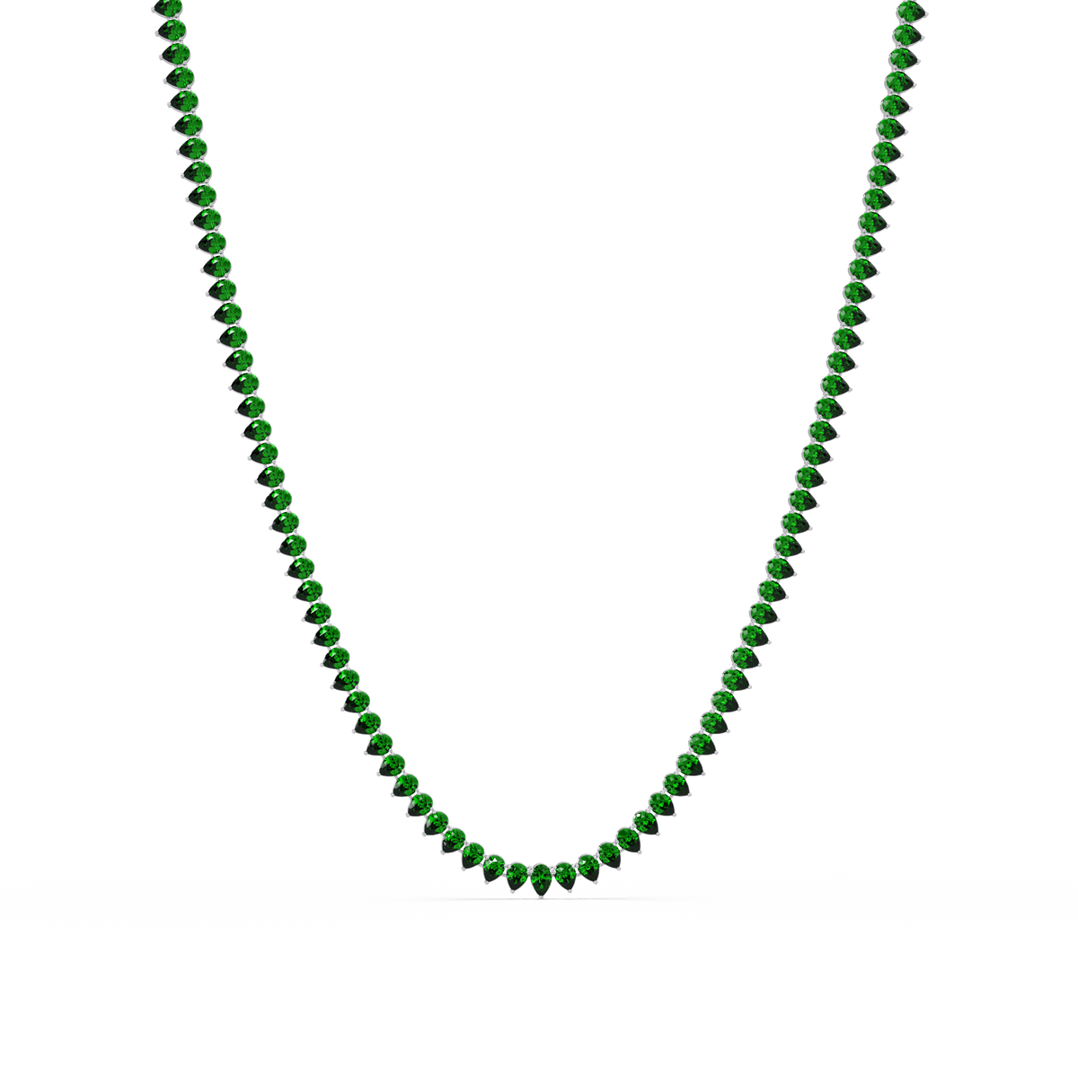20.9 CTW Pear-Cut Colorstone Necklace – CAD image