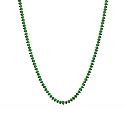 20.9 CTW Pear-Cut Colorstone Necklace – CAD image