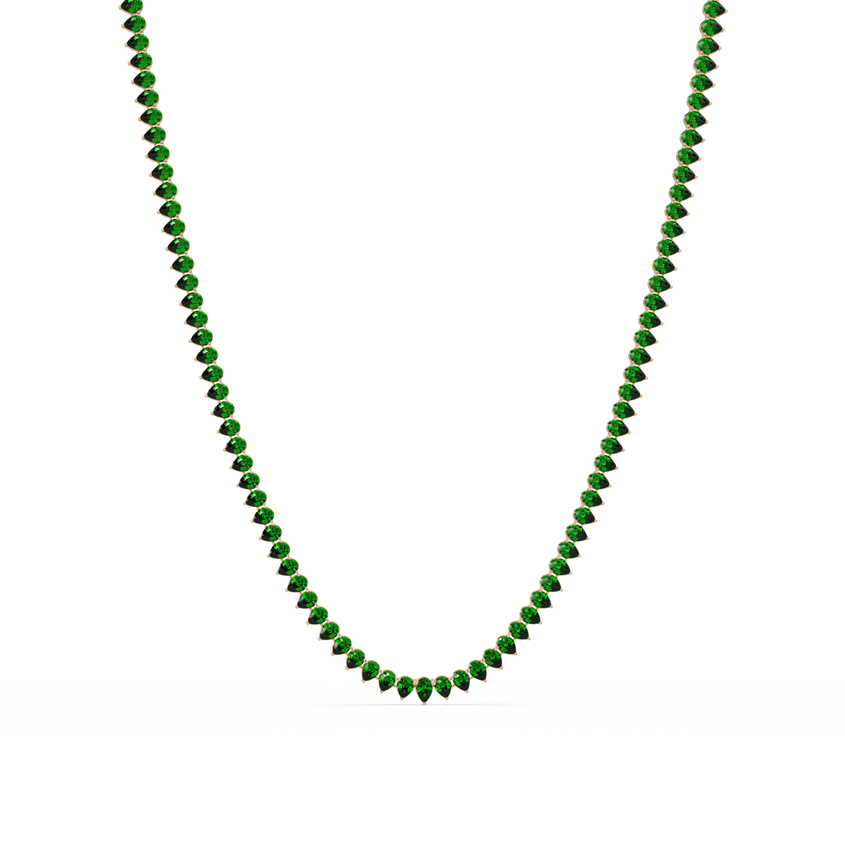 20.9 CTW Pear-Cut Colorstone Necklace – CAD image