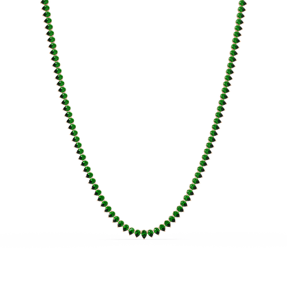 20.9 CTW Pear-Cut Colorstone Necklace – CAD image