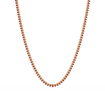 20.9 CTW Pear-Cut Colorstone Necklace – CAD image