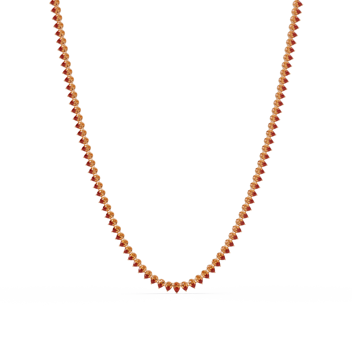 20.9 CTW Pear-Cut Colorstone Necklace – CAD image