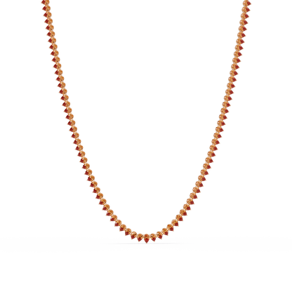 20.9 CTW Pear-Cut Colorstone Necklace – CAD image