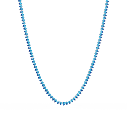 20.9 CTW Pear-Cut Colorstone Necklace – CAD image