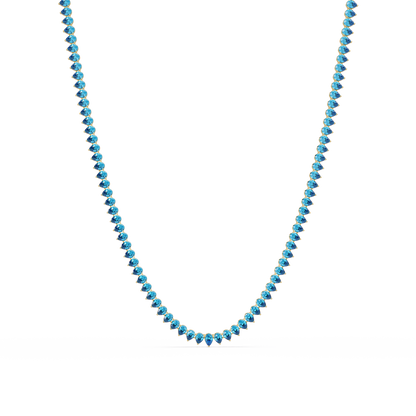 20.9 CTW Pear-Cut Colorstone Necklace – CAD image
