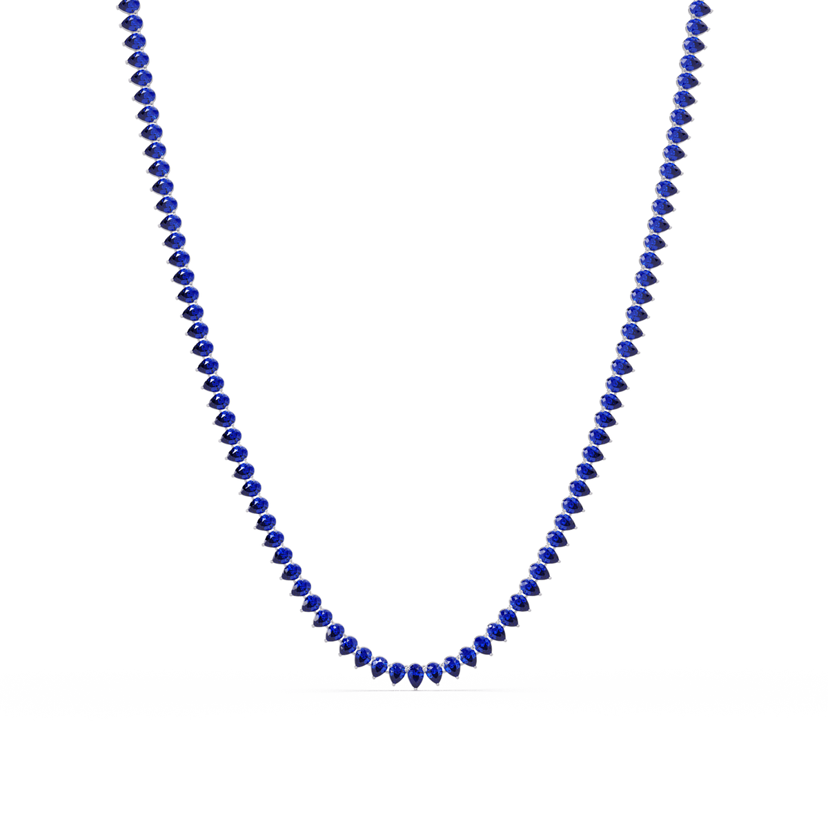 20.9 CTW Pear-Cut Colorstone Necklace – CAD image