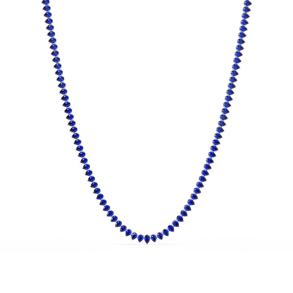 20.9 CTW Pear-Cut Colorstone Necklace – CAD image