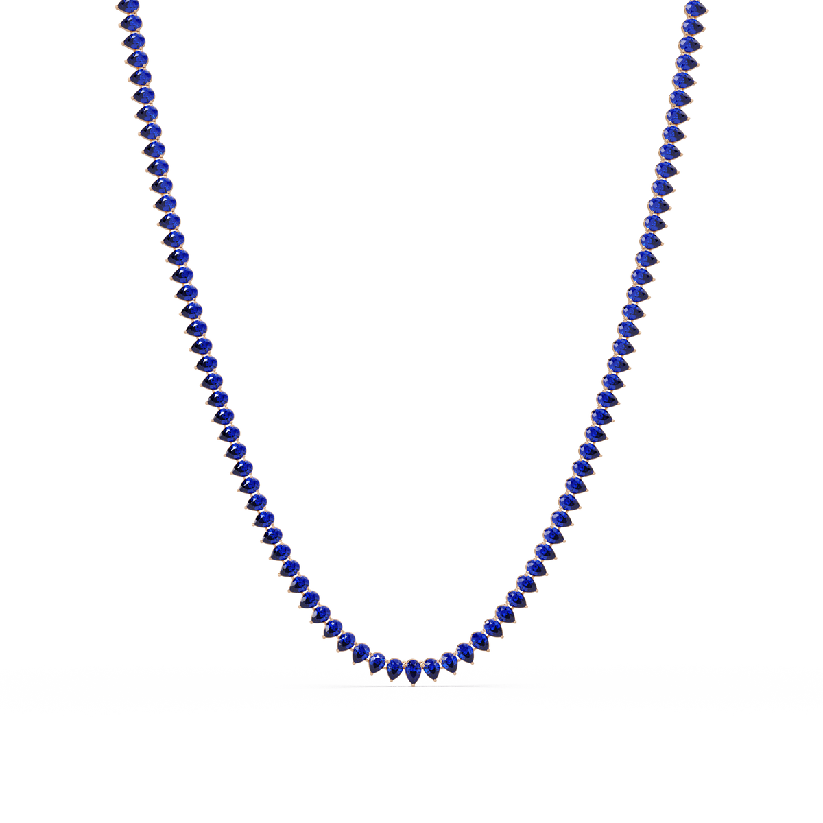 20.9 CTW Pear-Cut Colorstone Necklace – CAD image