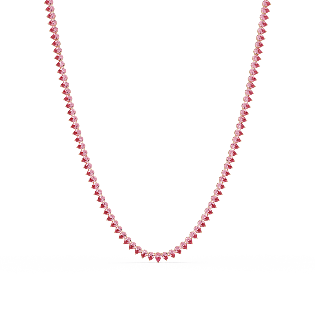20.9 CTW Pear-Cut Colorstone Necklace – CAD image
