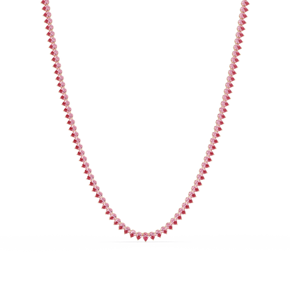 20.9 CTW Pear-Cut Colorstone Necklace – CAD image