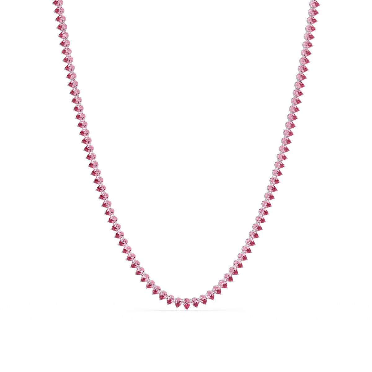 20.9 CTW Pear-Cut Colorstone Necklace – CAD image