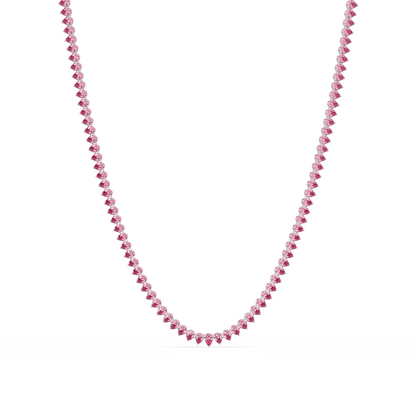 20.9 CTW Pear-Cut Colorstone Necklace – CAD image