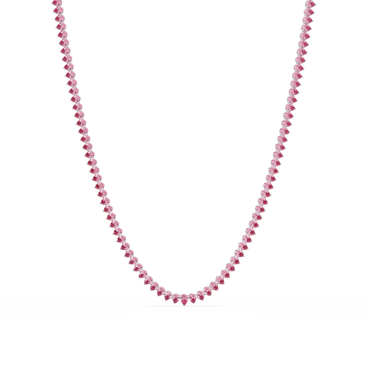 20.9 CTW Pear-Cut Colorstone Necklace – CAD image