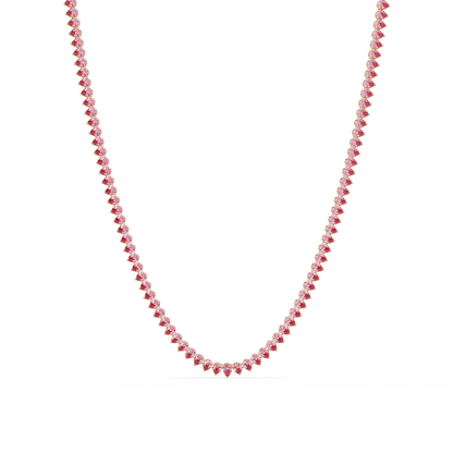 20.9 CTW Pear-Cut Colorstone Necklace – CAD image