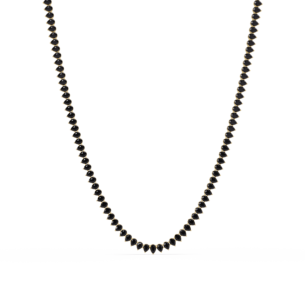 20.9 CTW Pear-Cut Colorstone Necklace – CAD image