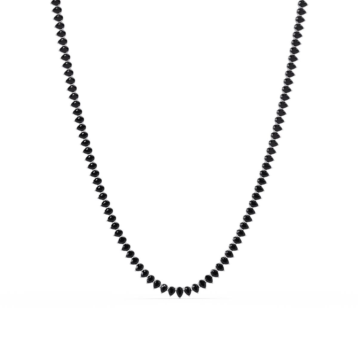 20.9 CTW Pear-Cut Colorstone Necklace – CAD image