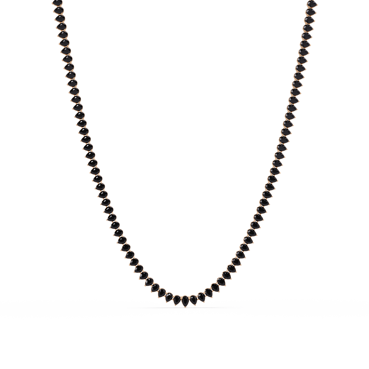 20.9 CTW Pear-Cut Colorstone Necklace – CAD image
