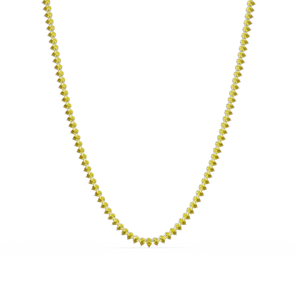 20.9 CTW Pear-Cut Colorstone Necklace – CAD image