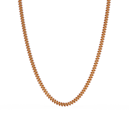 16.0 CTW Marquise-Cut Colorstone Tennis Necklace