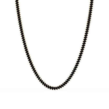 16.0 CTW Marquise-Cut Colorstone Tennis Necklace