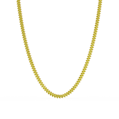 16.0 CTW Marquise-Cut Colorstone Tennis Necklace