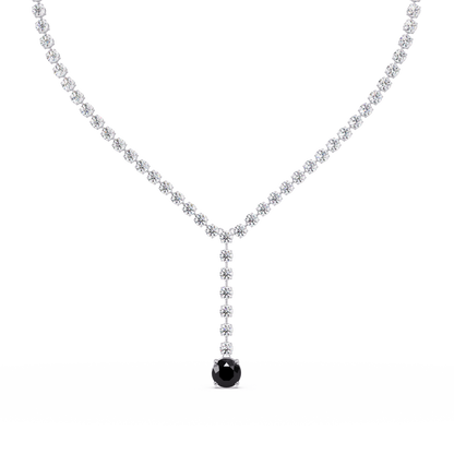 23.7 CTW Graduated Round Colorstone Tennis Necklace