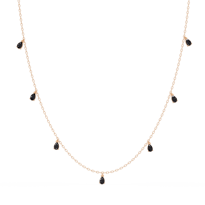 5.2 CTW Pear-Cut Colorstone Station Necklace