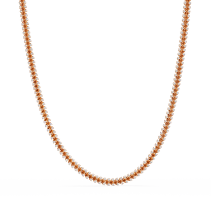 19.9 CTW Multi-Row Round Colorstone Necklace