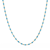 9.7 CTW Emerald-Cut Geometric Colorstone Necklace