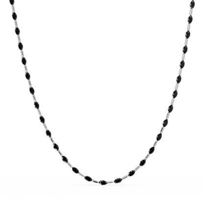 9.7 CTW Emerald-Cut Geometric Colorstone Necklace