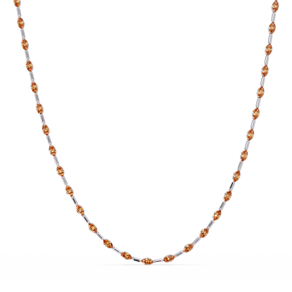 9.7 CTW Emerald-Cut Geometric Colorstone Necklace