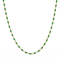 9.7 CTW Emerald-Cut Geometric Colorstone Necklace