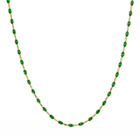 9.7 CTW Emerald-Cut Geometric Colorstone Necklace