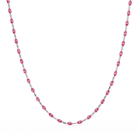 9.7 CTW Emerald-Cut Geometric Colorstone Necklace