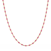 9.7 CTW Emerald-Cut Geometric Colorstone Necklace