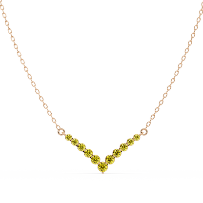 8.0 CTW Graduated Round Colorstone Statement Necklace