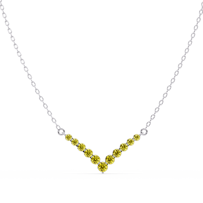 8.0 CTW Graduated Round Colorstone Statement Necklace