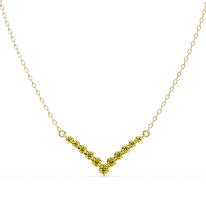8.0 CTW Graduated Round Colorstone Statement Necklace